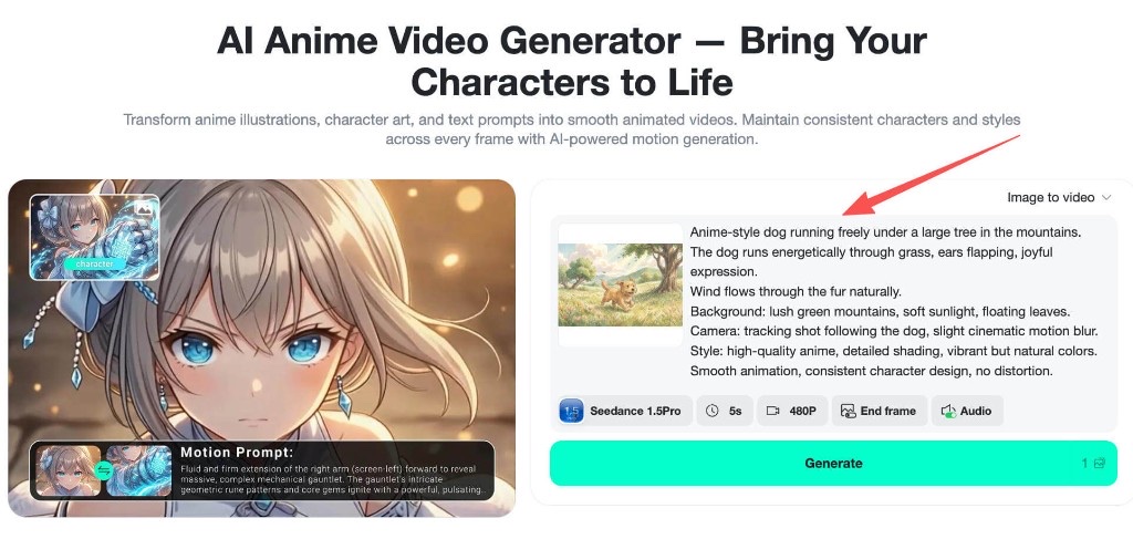 insMind anime style customization with model selection and effects panel