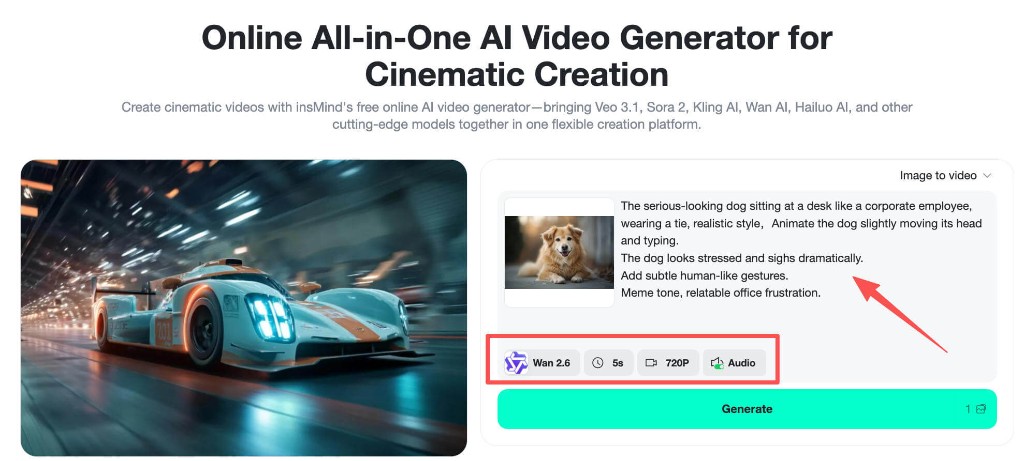insMind meme style prompt customization with model and format options