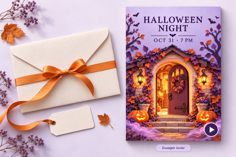 Video mời tiệc Halloween cuốn hút Video mời tiệc Halloween cuốn hút