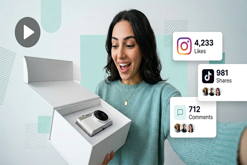Generate Unboxing Videos for Social Media Hype