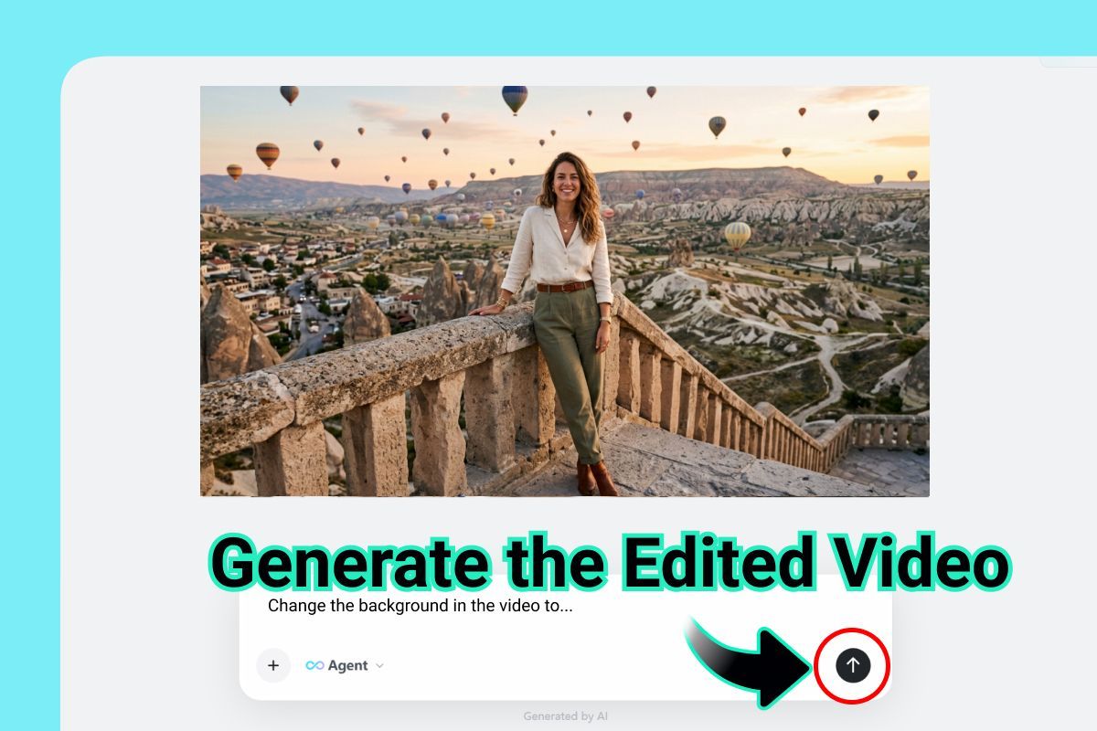 Generate Preview Preview the edited video background.