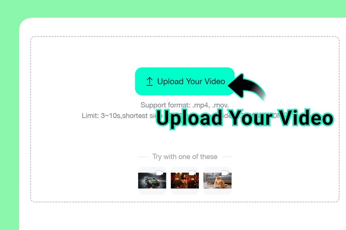 Upload Video Upload your video to insMind's tool.