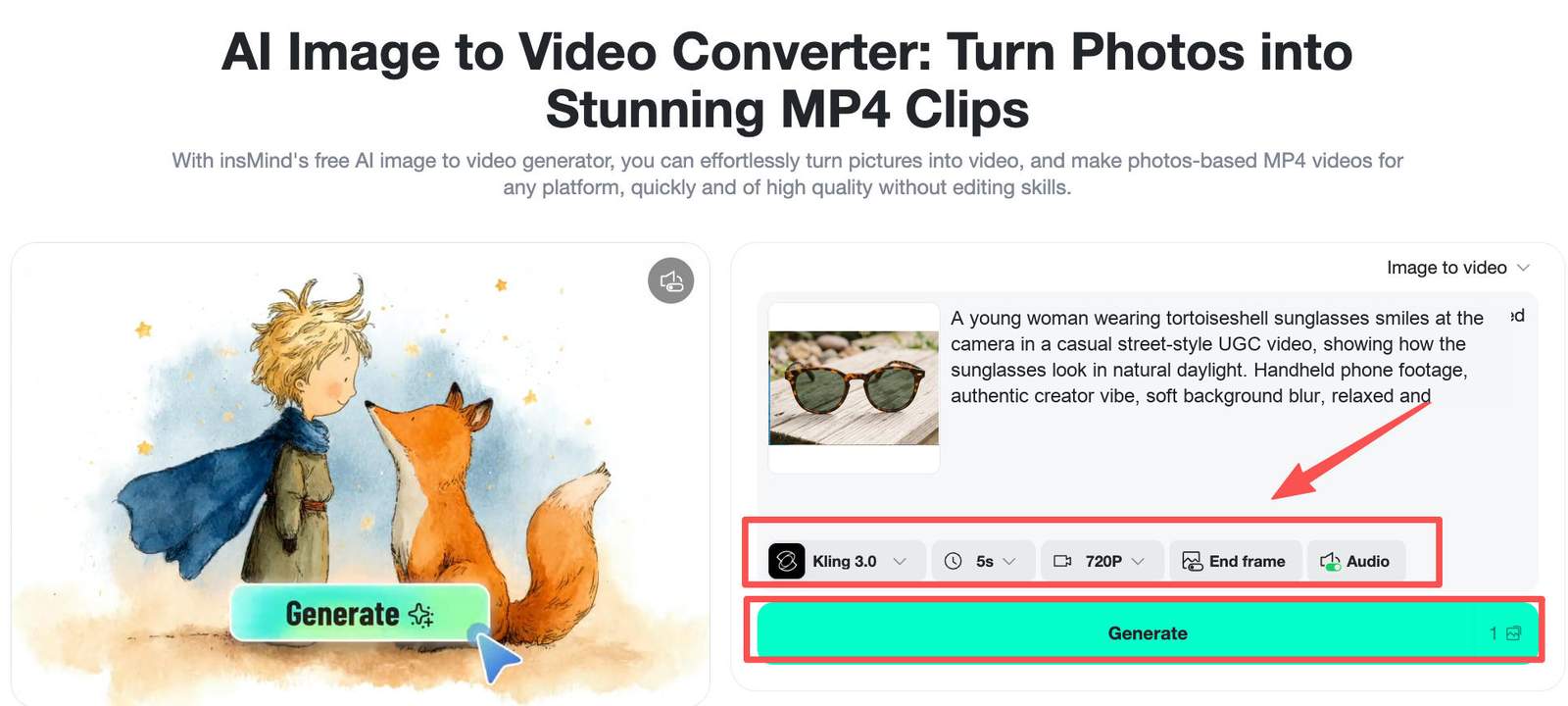 Select a style and format for TikTok.